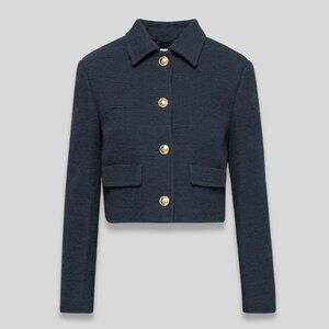 Babaton Midnight Blue Blazer with Gold Accents